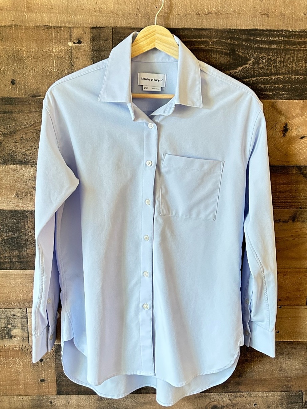 Ministry of Supply AeroZero Button Down Shirt XXS Blue Performance Top NWOT